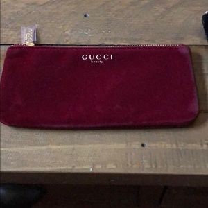 Gucci velvet makeup bags